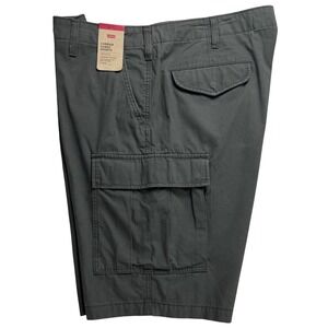 Levis Carrier Cargo Shorts Mens 40 Charcoal Grey Cotton 9 Inseam outdoor